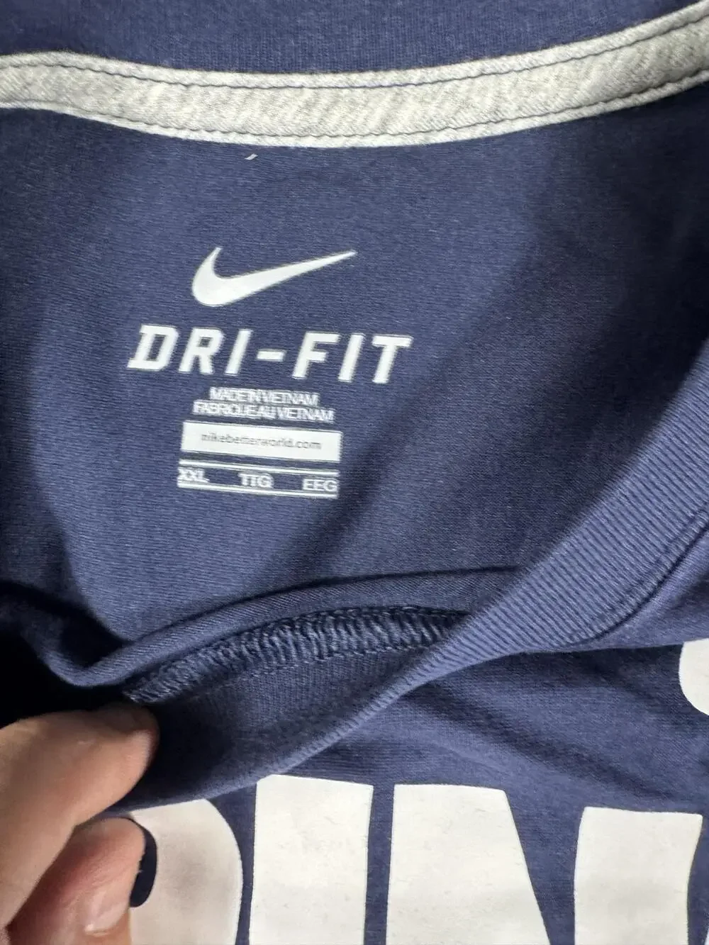 Detroit Tigers Shirt Mens 2XL Blue MLB Baseball Nike Dri Fit Spring Training Tee